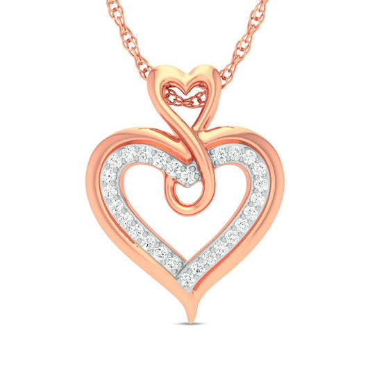 10K 0.13CT Diamond Pendant
