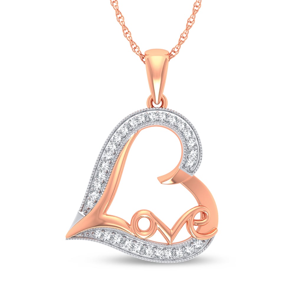 10K 0.20CT Diamond Pendant