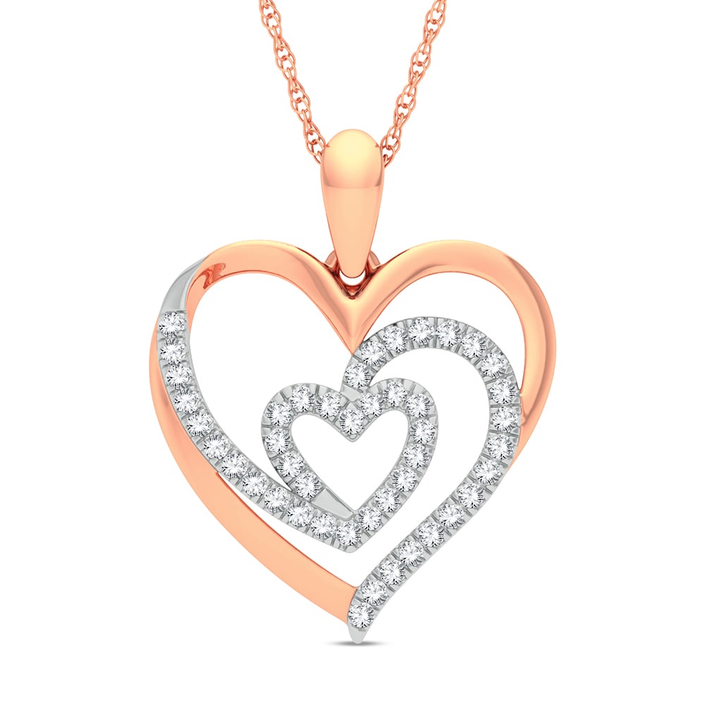 14K 0.13CT Diamond Pendant