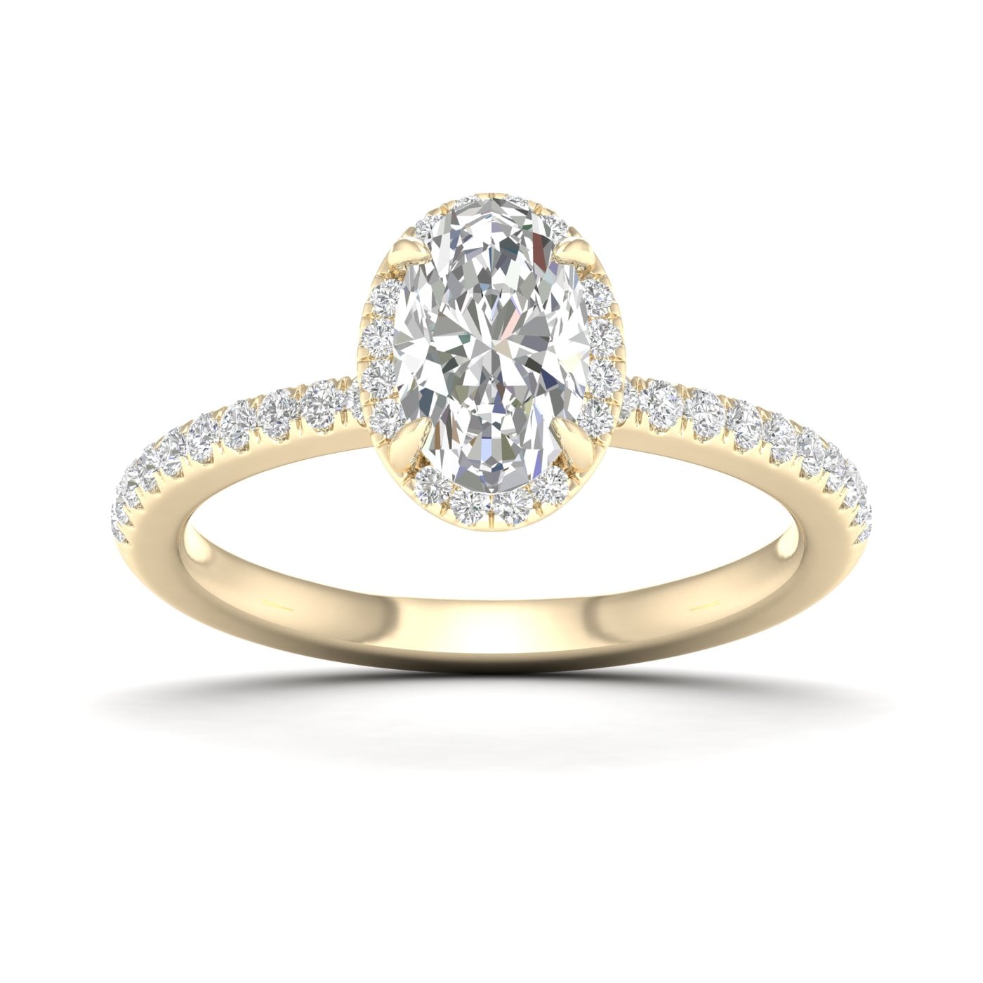 14K 1.25CT Lab Diamond Ring