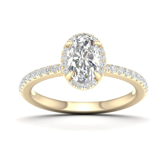 14K 1.25CT Lab Diamond Ring