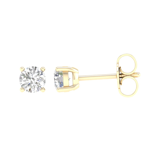 14K 0.50CT Certified Lab Grown Diamond Earring ( Igi Certified )