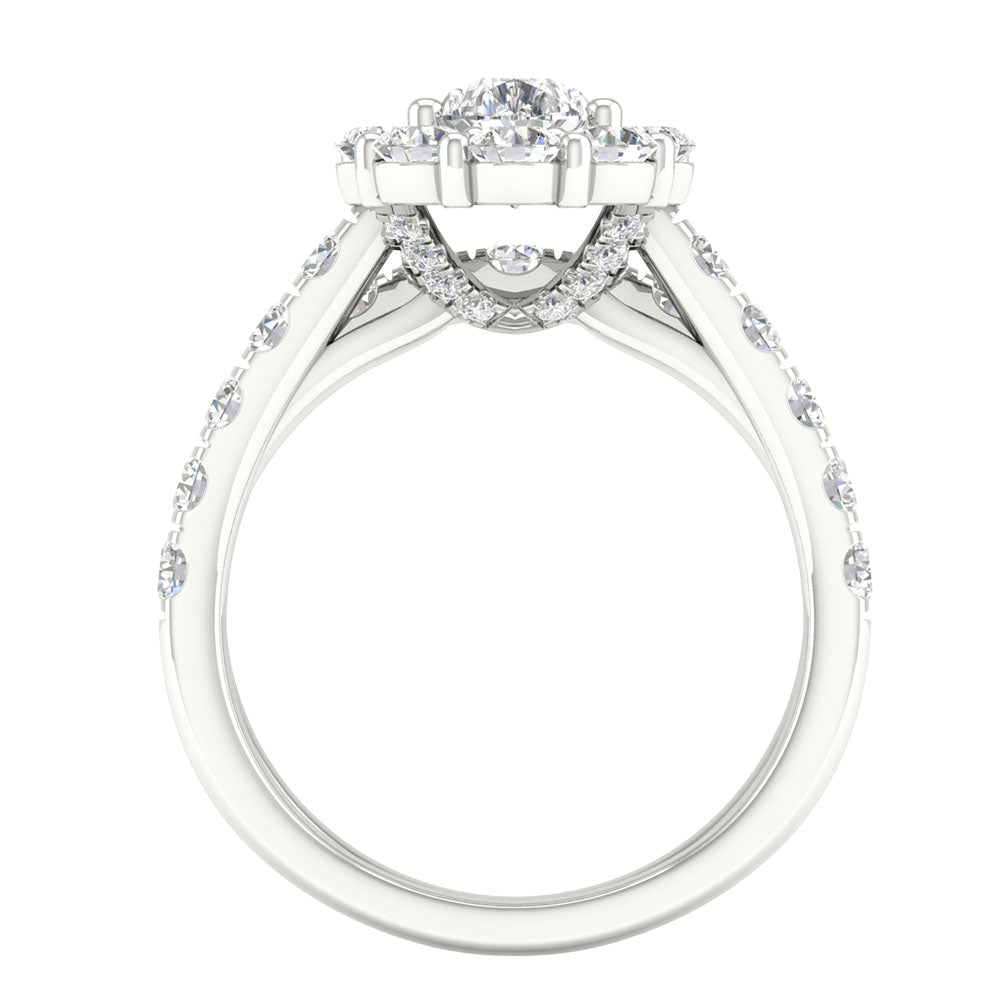 14K 3.00CT Lab Grown Bridal Set