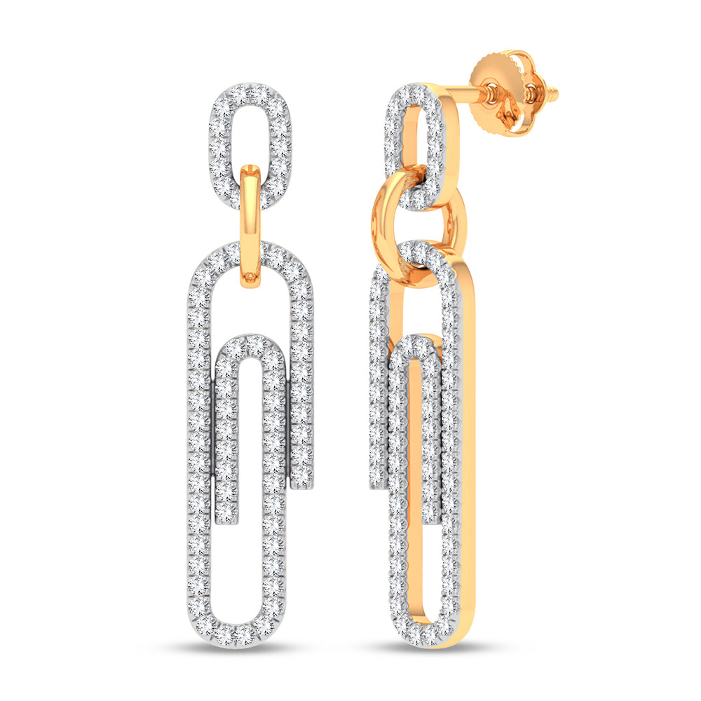 14K 0.33CT Diamond Earring