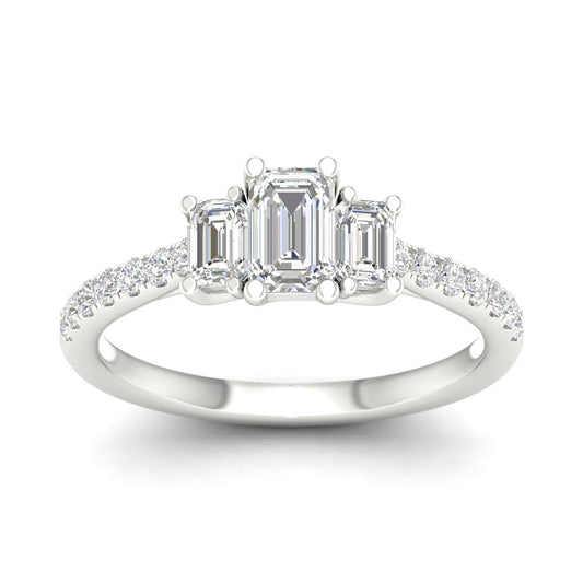14K 1.00CT Certified Lab Grown Diamond Ring ( Igi Certified )