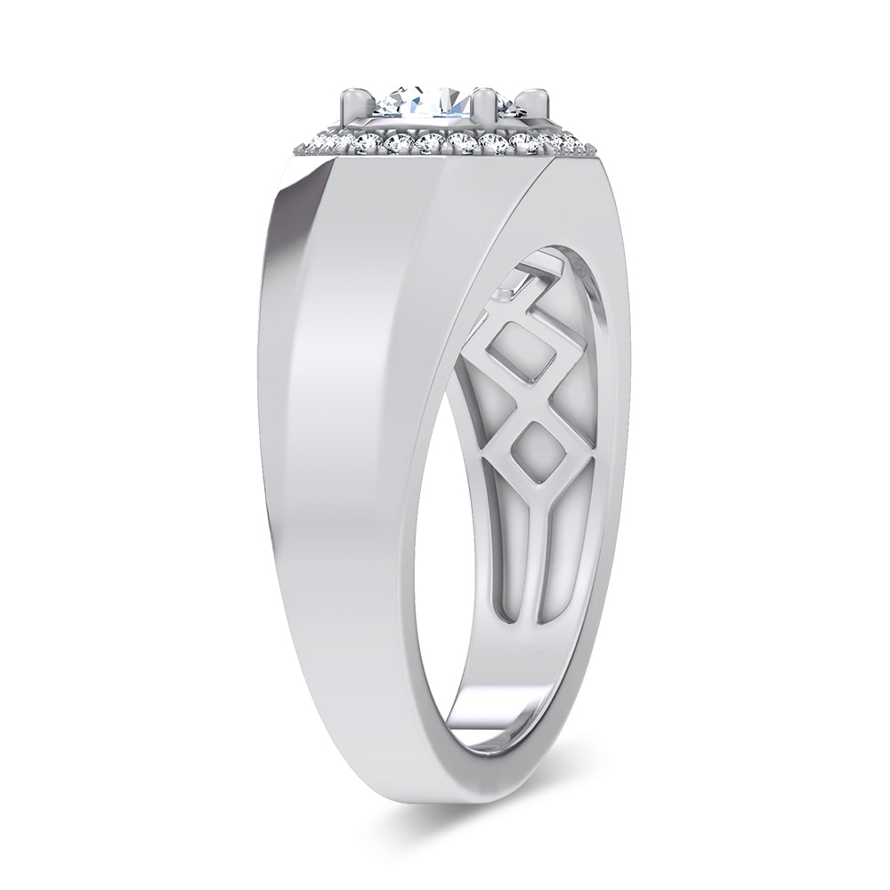 14K 1.12CT Certified Lab Grown Mens Ring