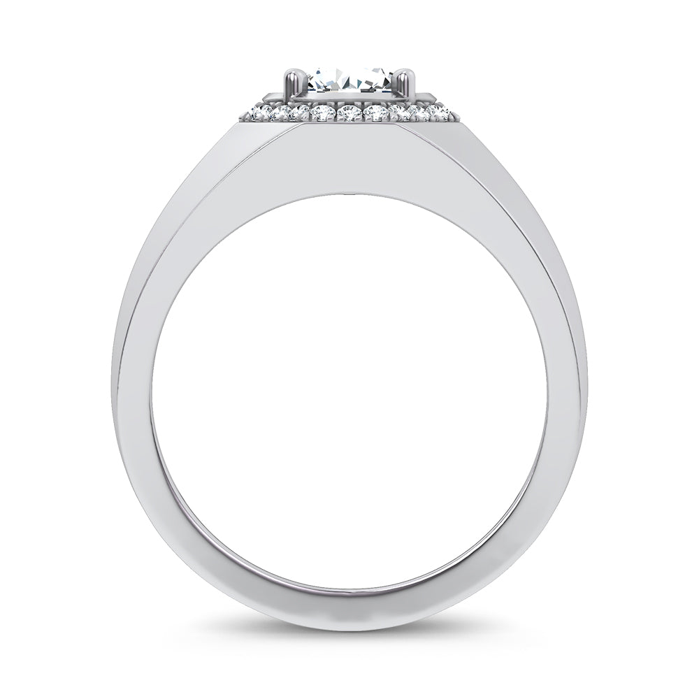 14K 1.12CT Certified Lab Grown Mens Ring