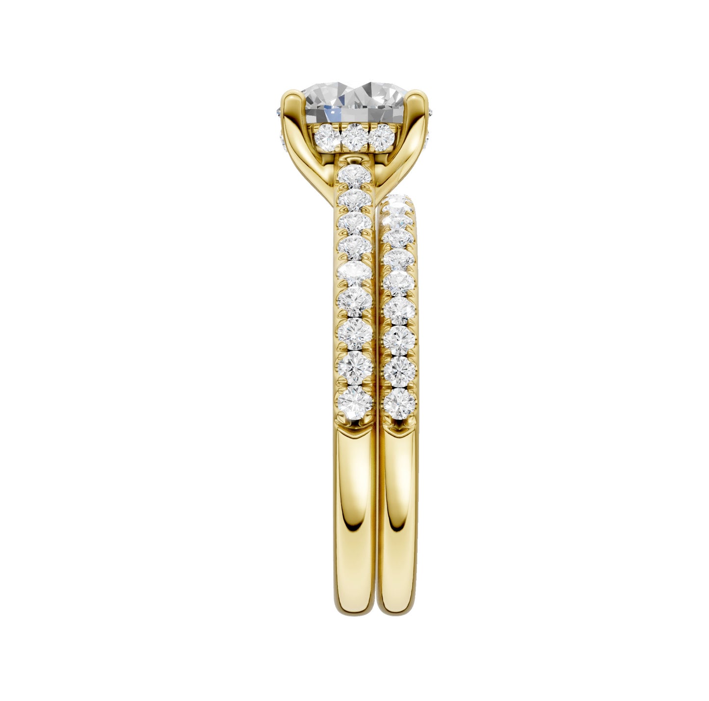 14K 2.50CT Lab Diamond Bridal Ring
