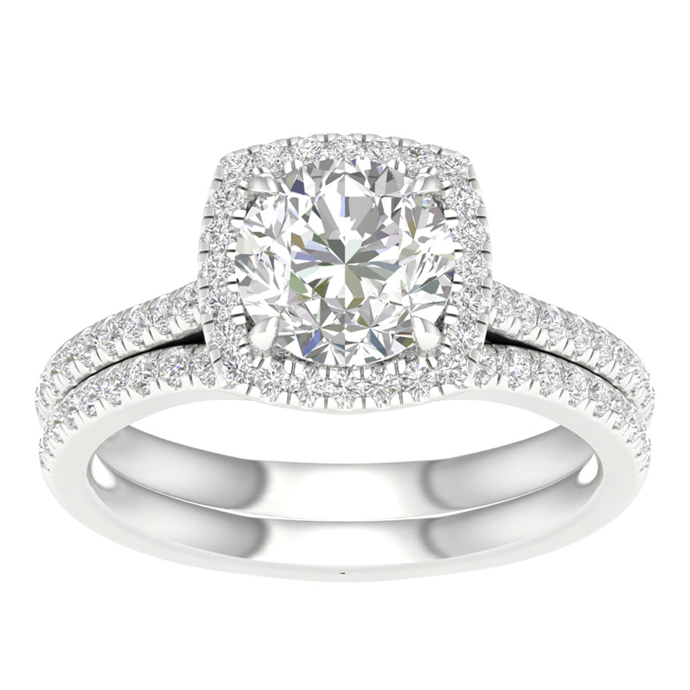 14K 1.95.00ct Certified Lab Grown Bridal Ring