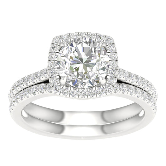 14K 1.95.00ct Certified Lab Grown Bridal Ring