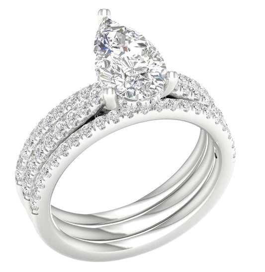 14K 2.75CT Certified Lab Grown Diamondbridal Ring