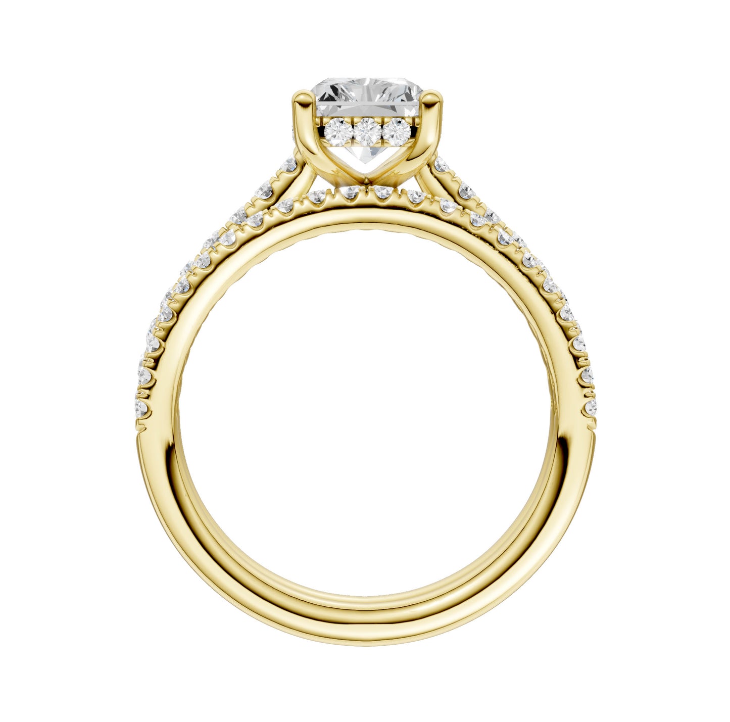 14K 2.50CT Lab Grown Diamond Bridal Set