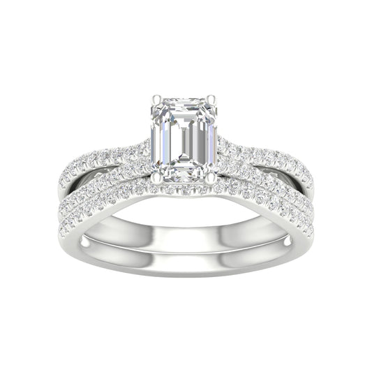 14K 1.40CT Lab Grown Diamond Bridal Set