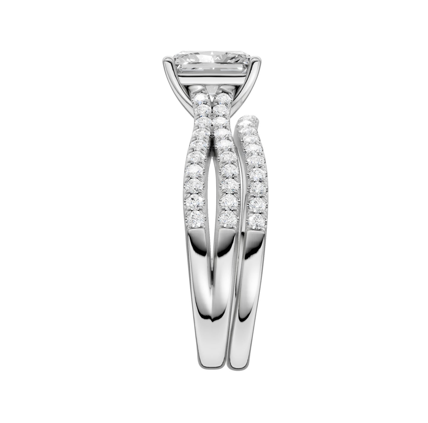 14K 1.40CT Lab Grown Diamond Bridal Set