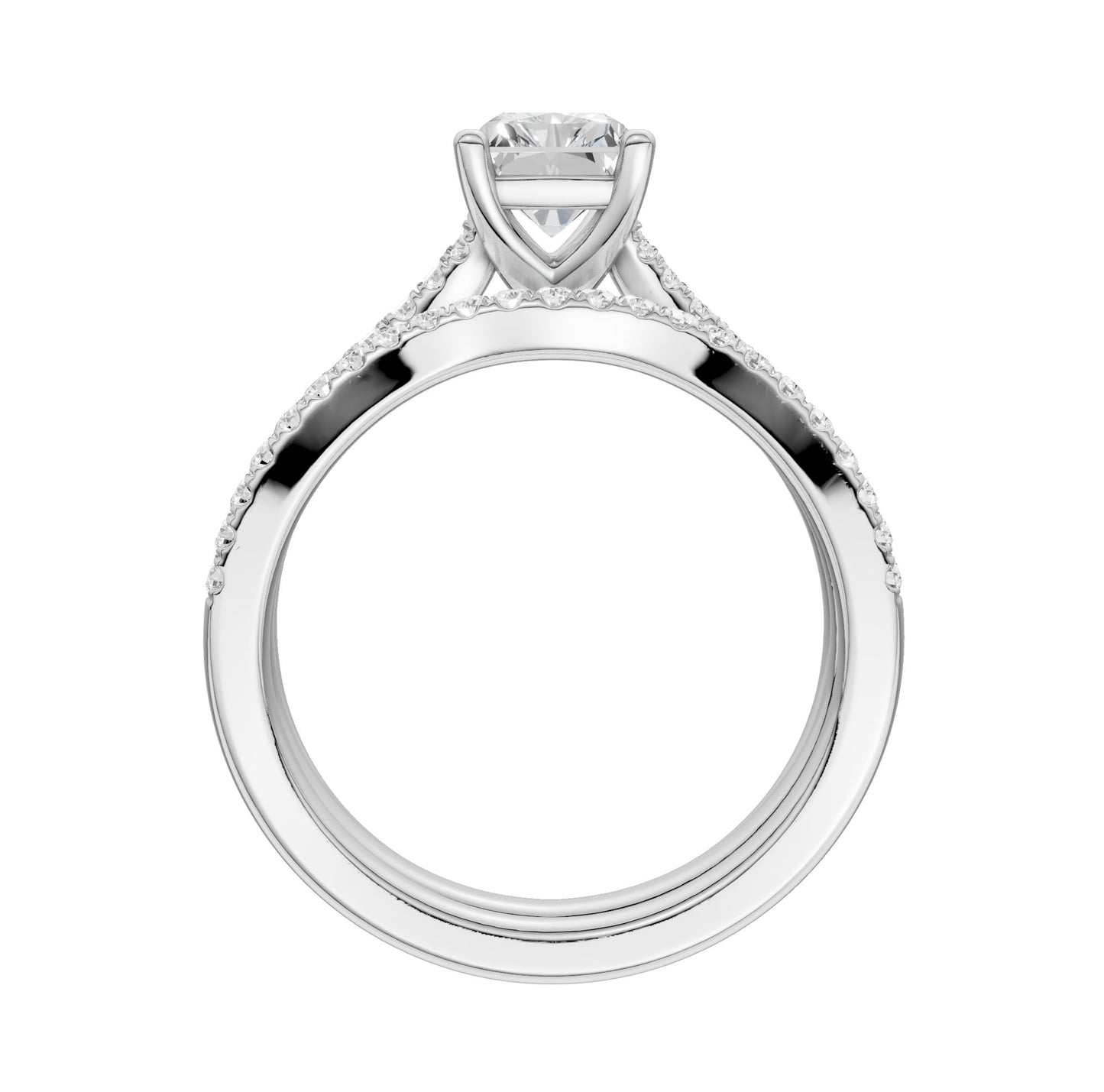 14K 1.40CT Lab Grown Diamond Bridal Set