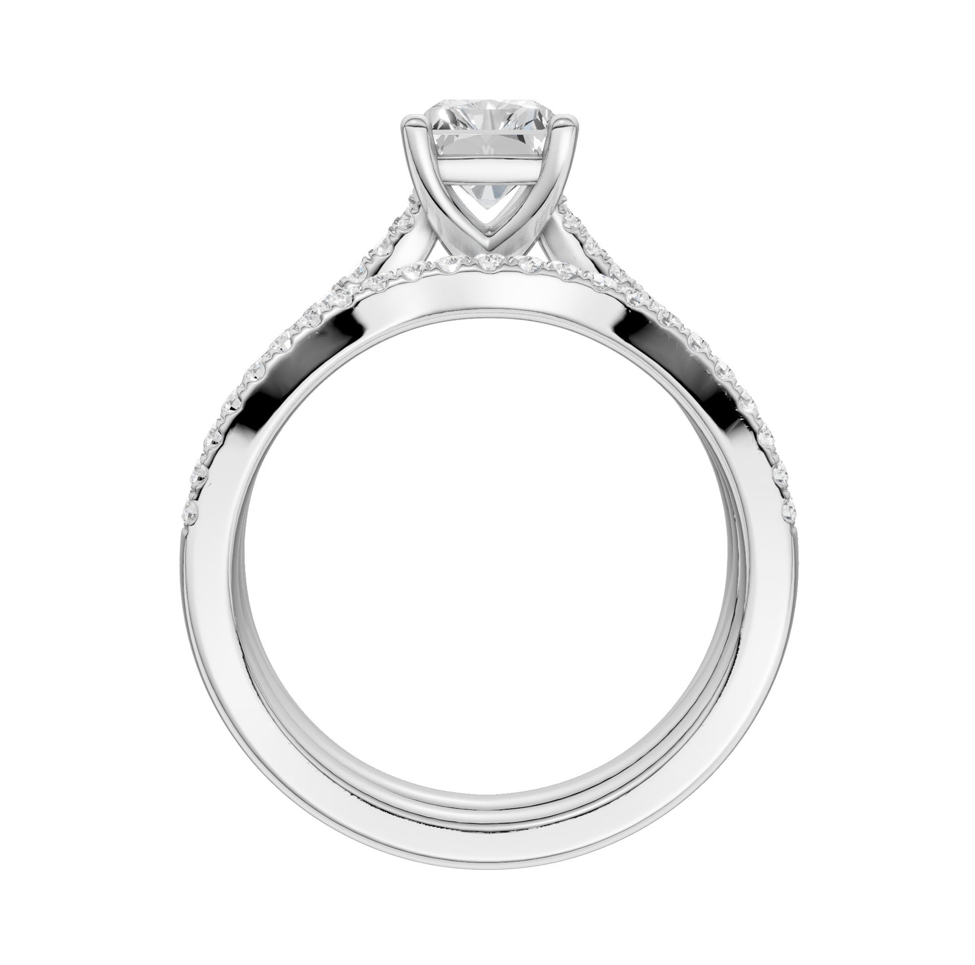 14K 1.40CT Lab Grown Diamond Bridal Set
