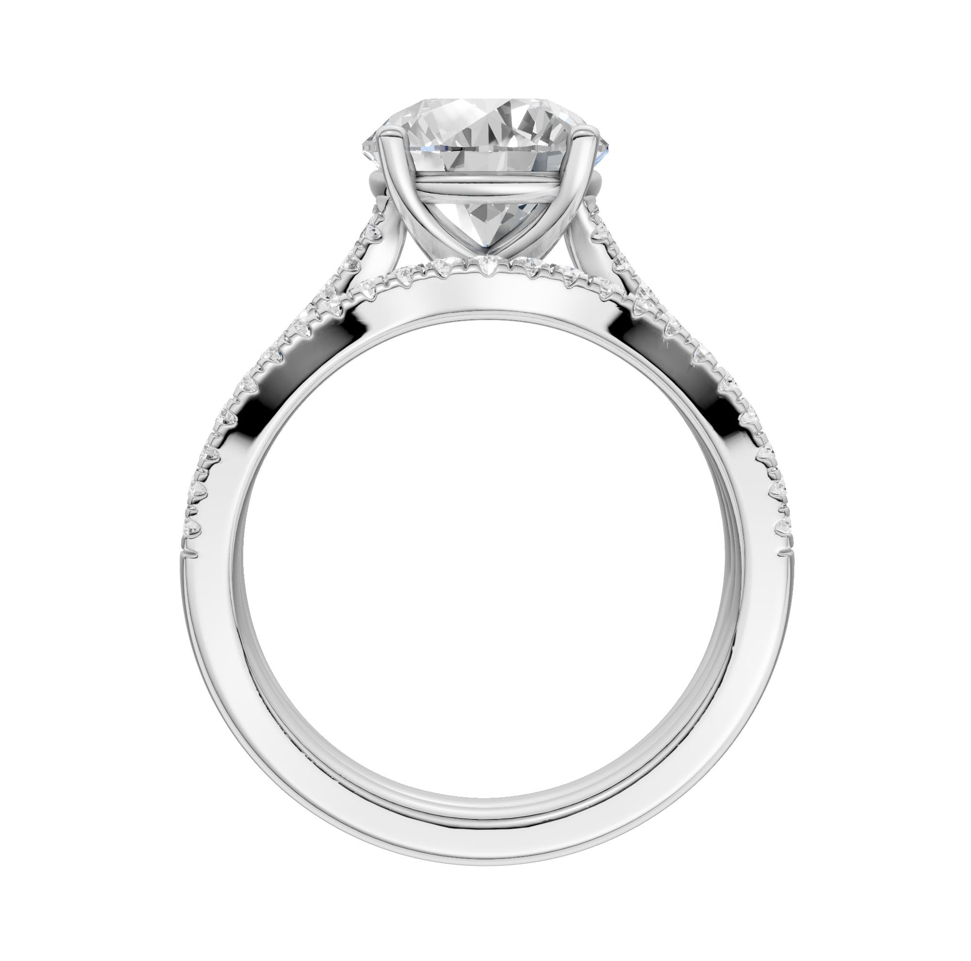 14K 2.40CT Lab Grown Diamond Bridal Set