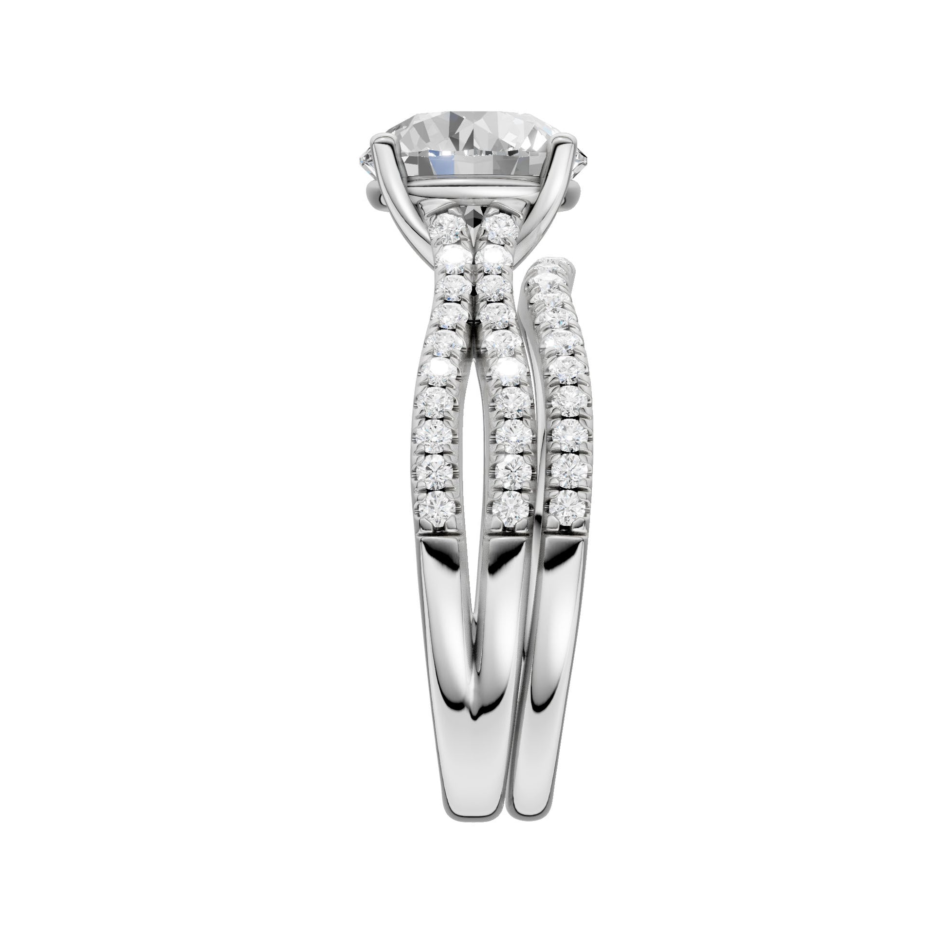 14K 2.40CT Lab Grown Diamond Bridal Set