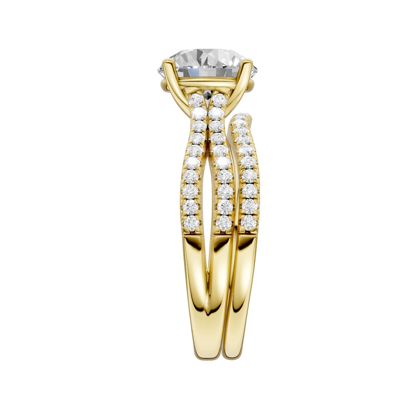 14K 2.40CT Lab Grown Diamond Bridal Set