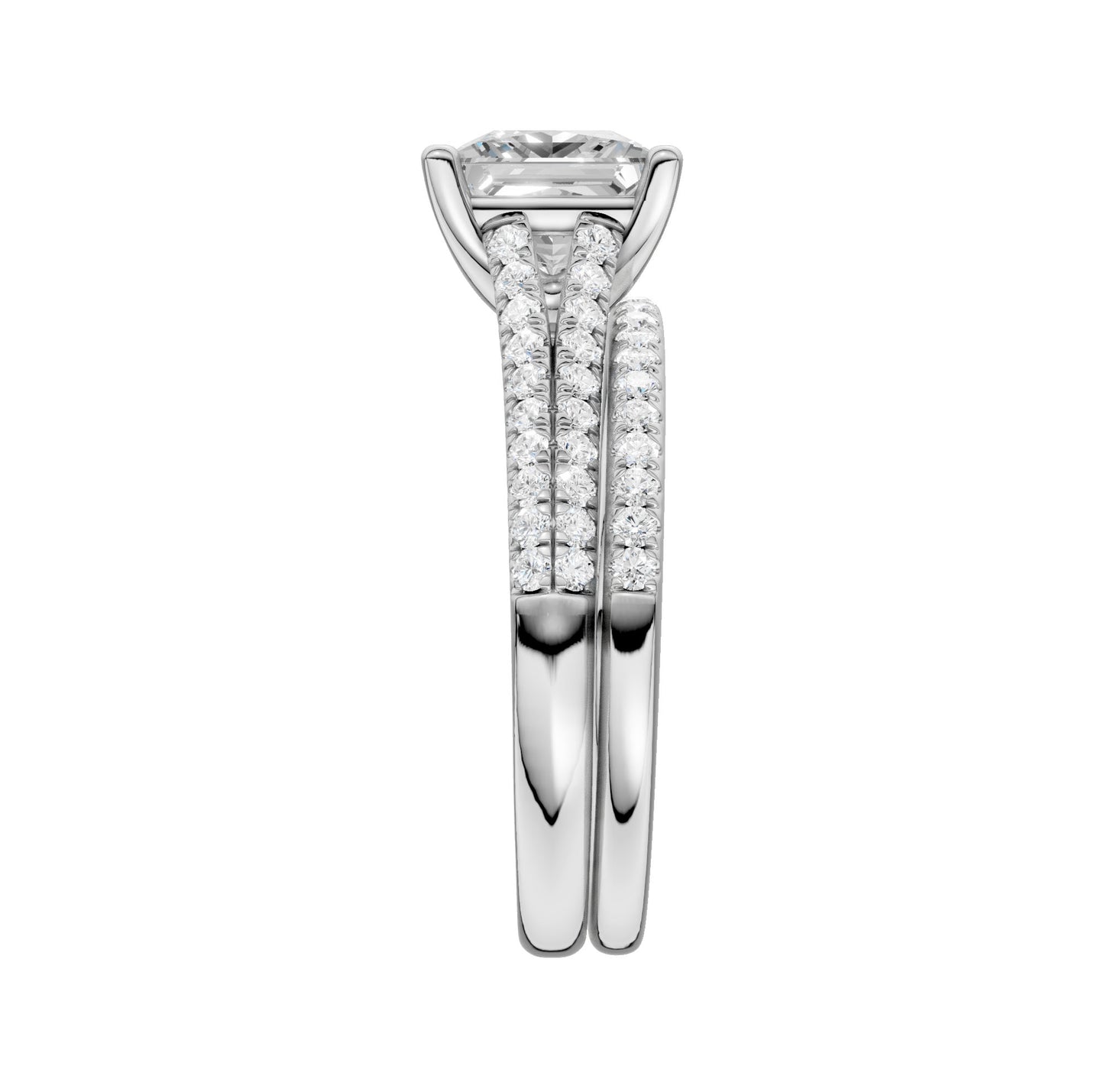 Certified Lab Grown 14K 2.40CT Diamond Bridal Set