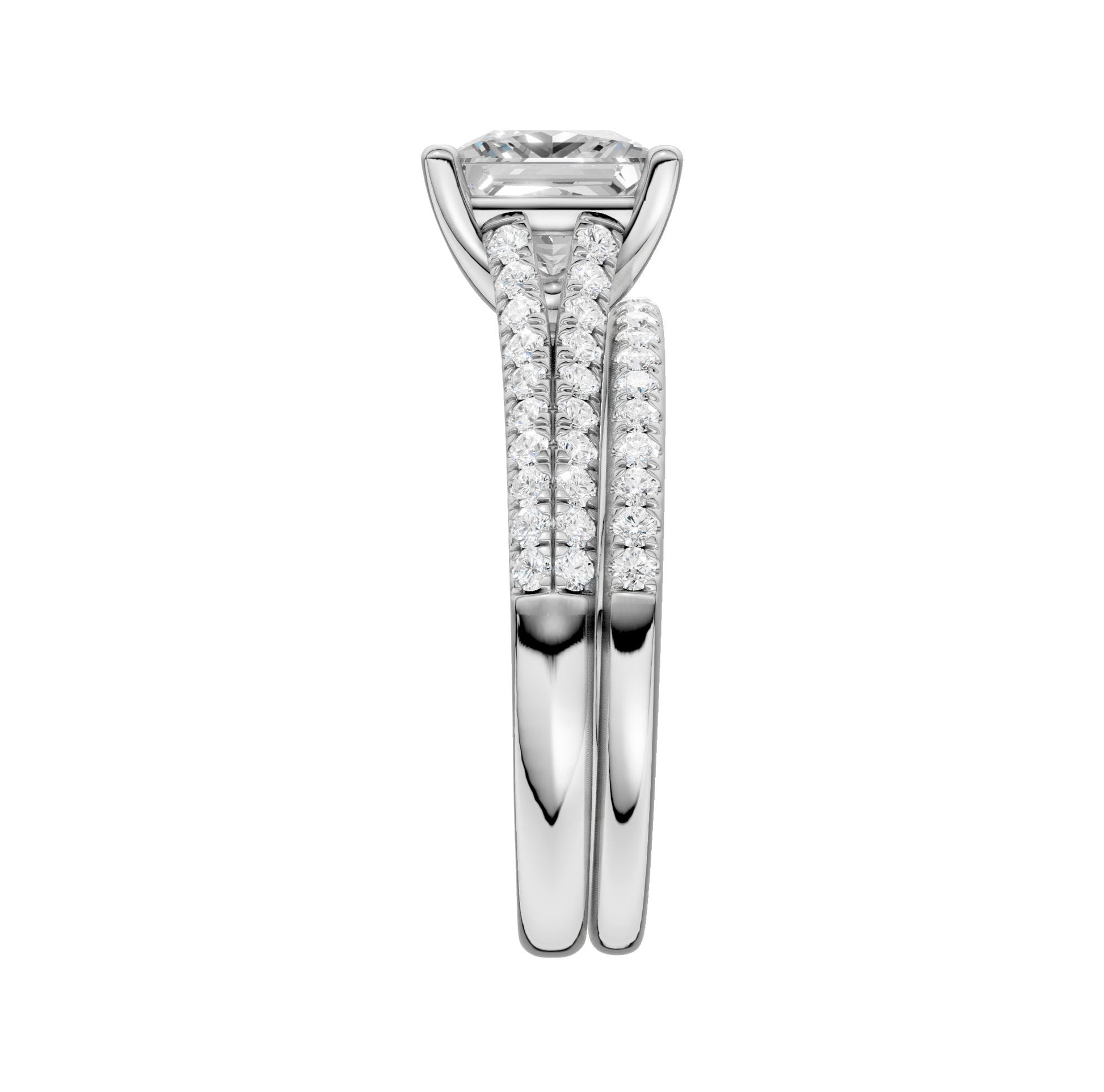 Certified Lab Grown 14K 2.40CT Diamond Bridal Set