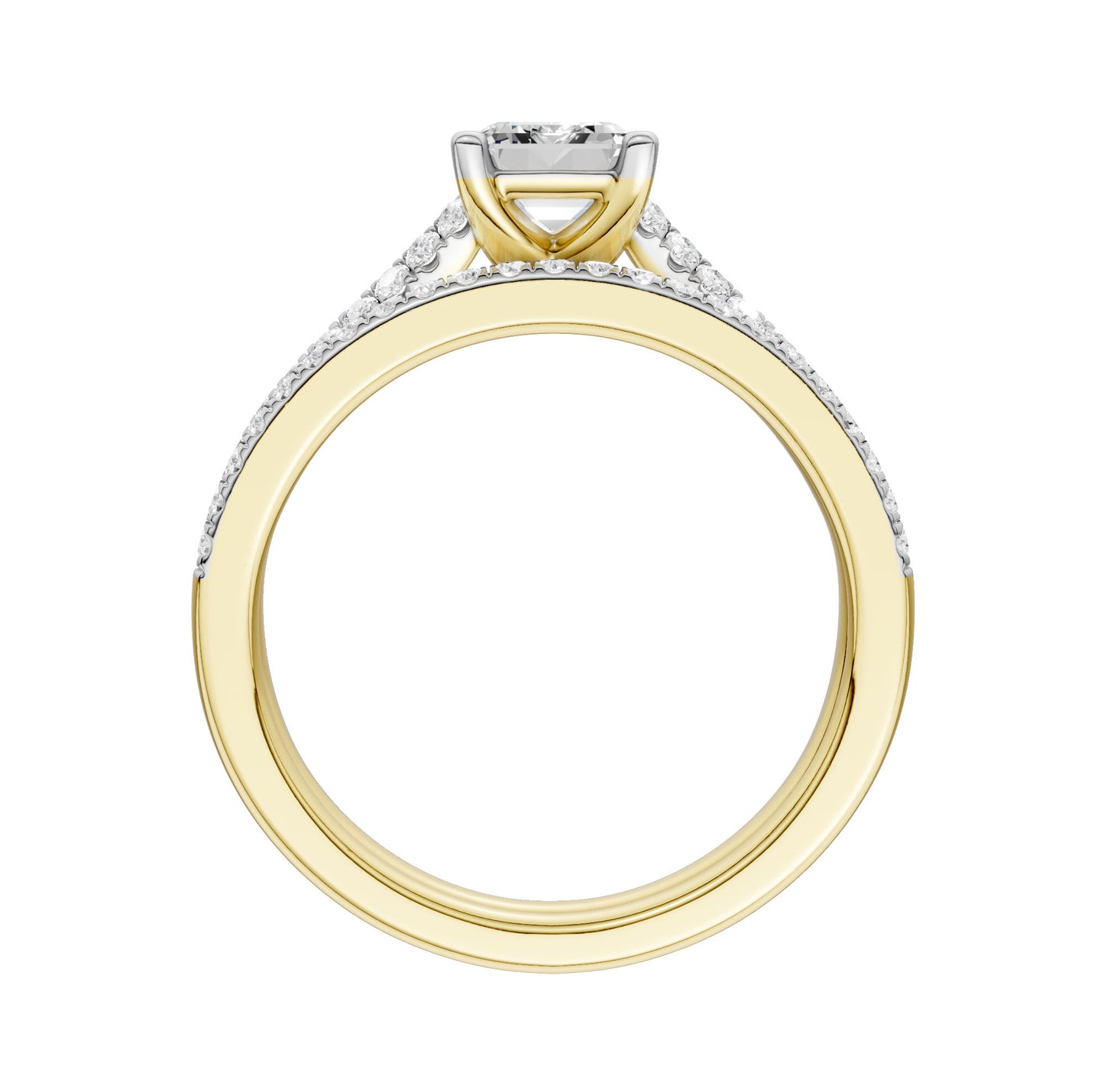 Certified Lab Grown 14K 1.40CT Diamond Bridal Set
