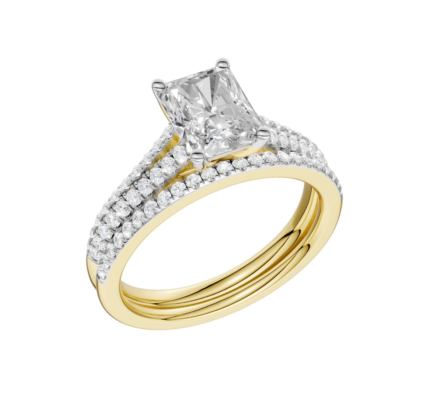 Certified Lab Grown 14K 2.40CT Diamond Bridal Set