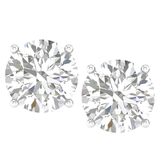 10K 4.00CT Certified Lab Grown Diamond Earring