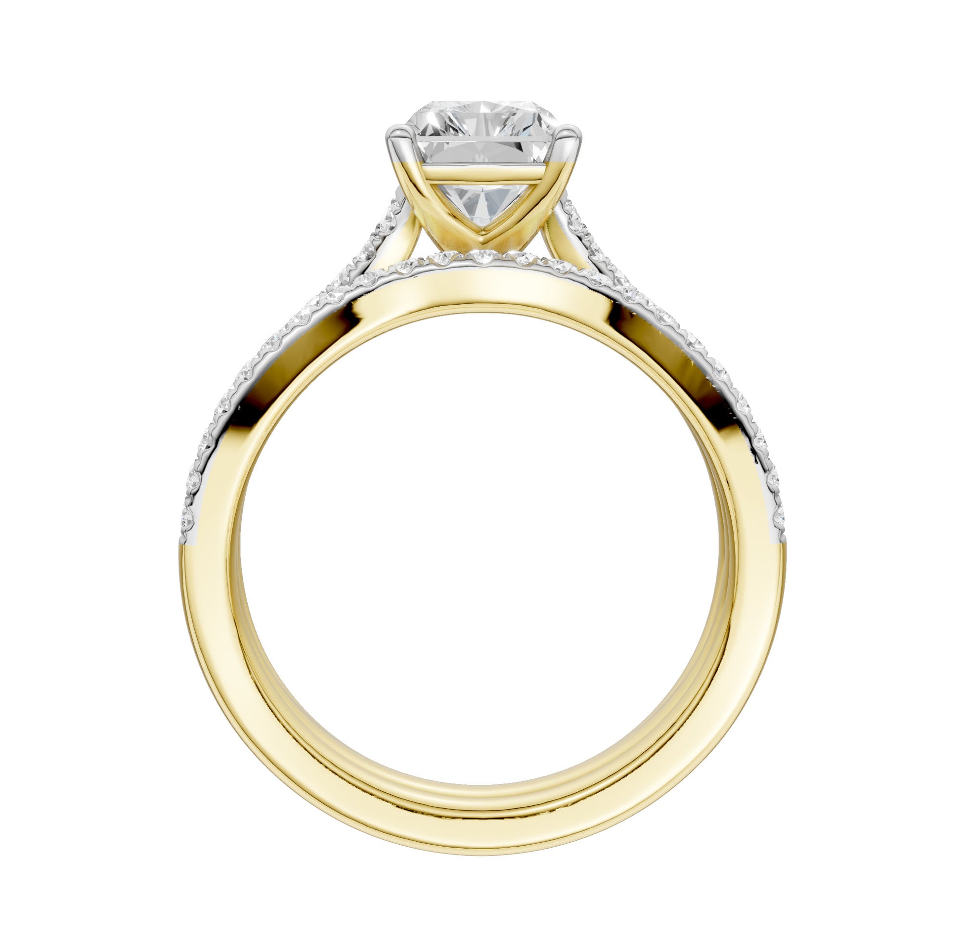 14K 2.40CT Lab Grown Diamond Bridal Set