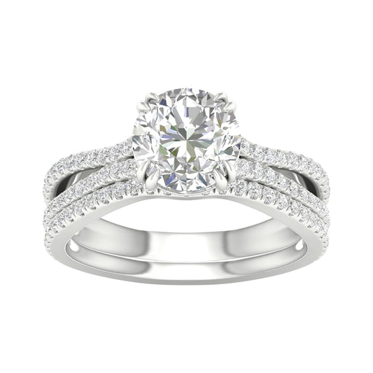 Certified Lab Grown 14K 2.50CT Diamond Bridal Set
