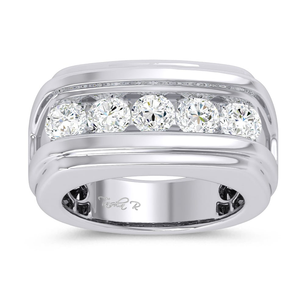 14K 2.00CT Certified Lab Grown Mens Ring