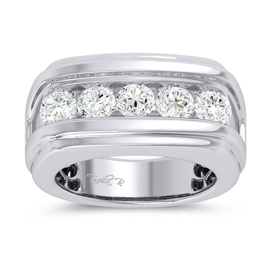 14K 2.00CT Certified Lab Grown Mens Ring