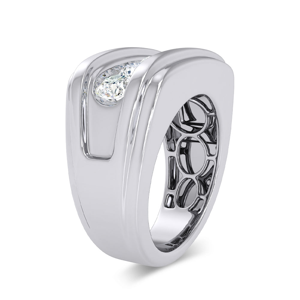 14K 2.00CT Certified Lab Grown Mens Ring
