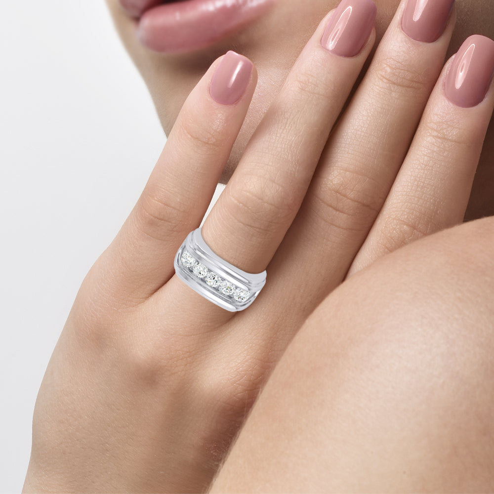 14K 2.00CT Certified Lab Grown Mens Ring