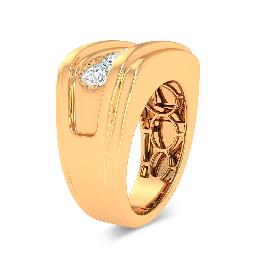14K 2.00CT Certified Lab Grown Mens Ring