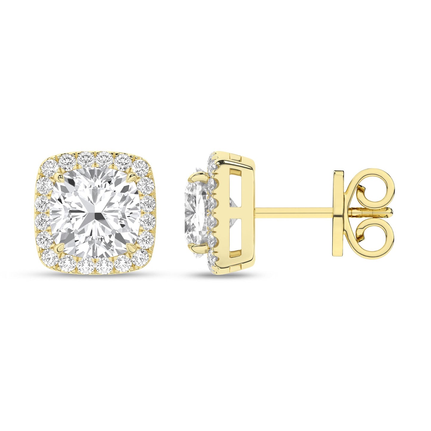 14K 2.25CT Certified Lab Grown Diamond Earrings