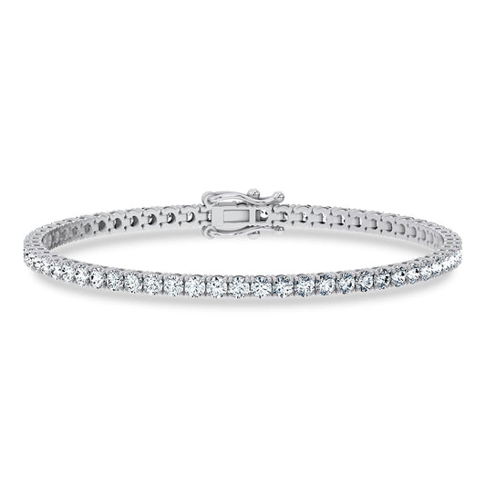 14K 4.98CT Certified Lab Grown Tennis Bracelet