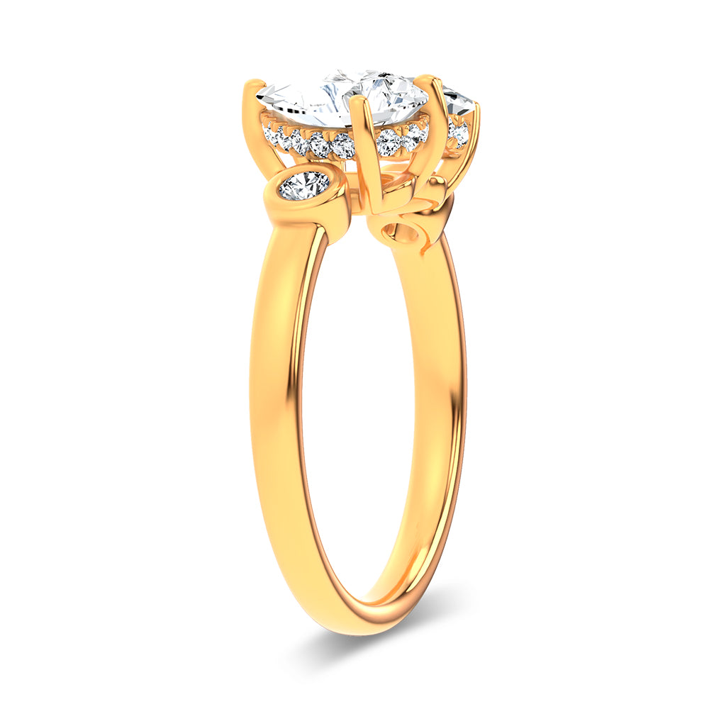 14K 2.17CT Certified Lab Grown Ring