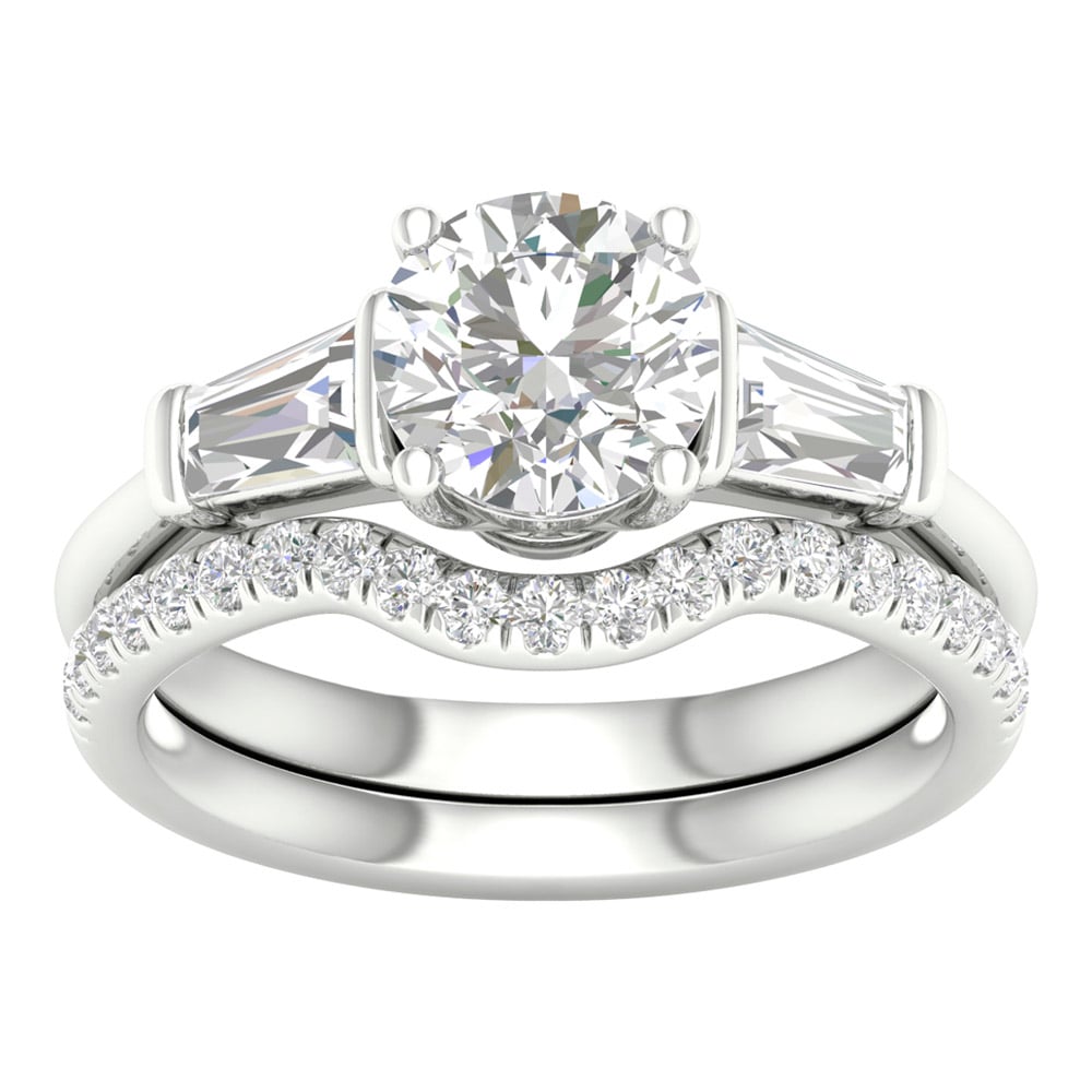 14K 2.15CT Lab Grown Bridal Set