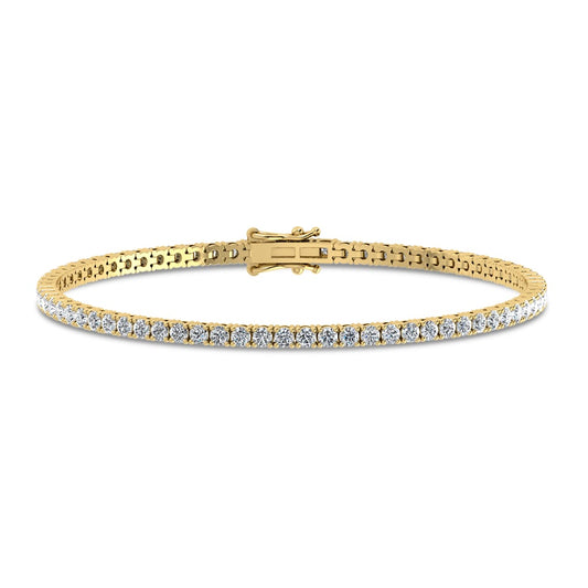 14K 2.98CT Lab Grown Diamond Bracelet
