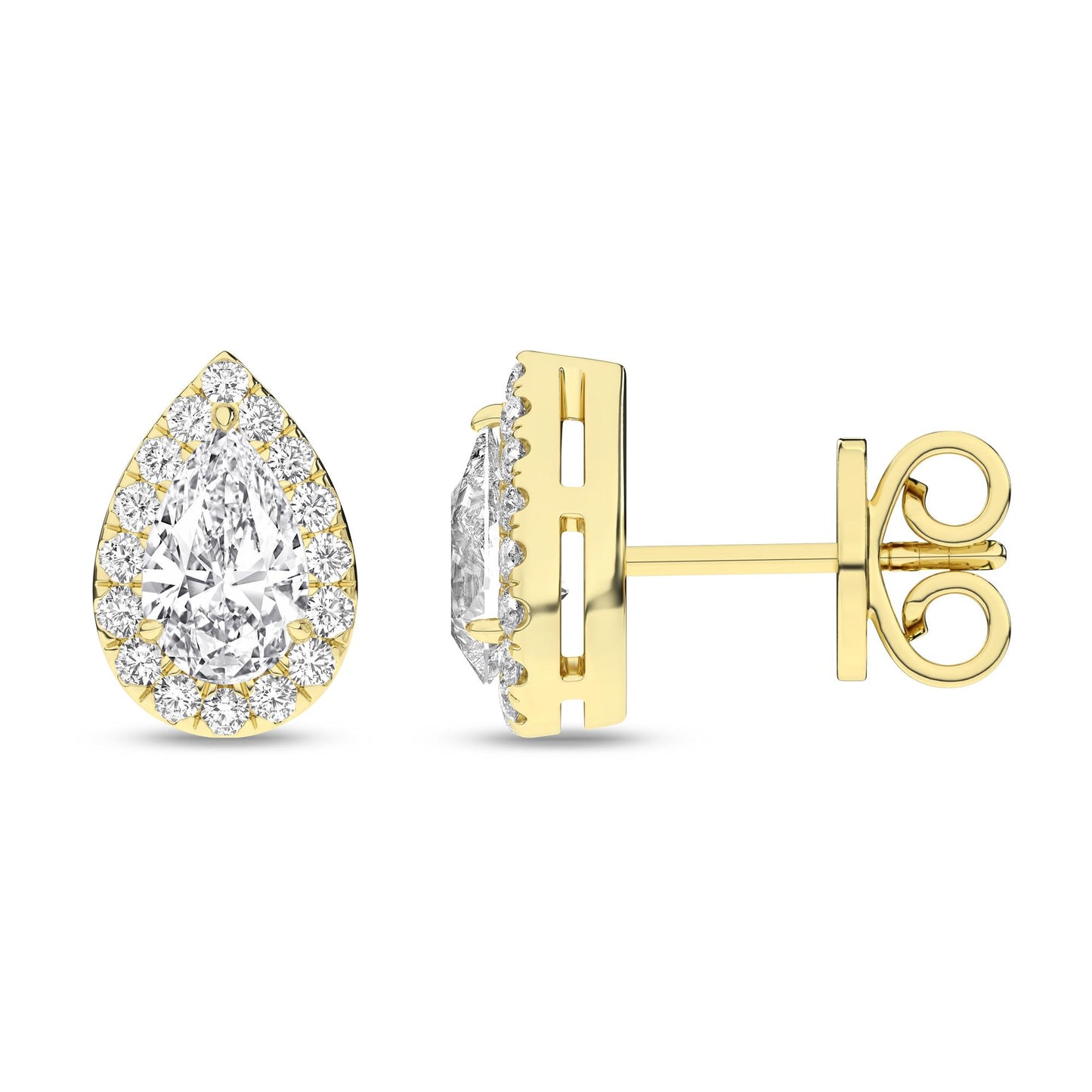 14K 2.25CT Certified Lab Grown Diamond Earrings