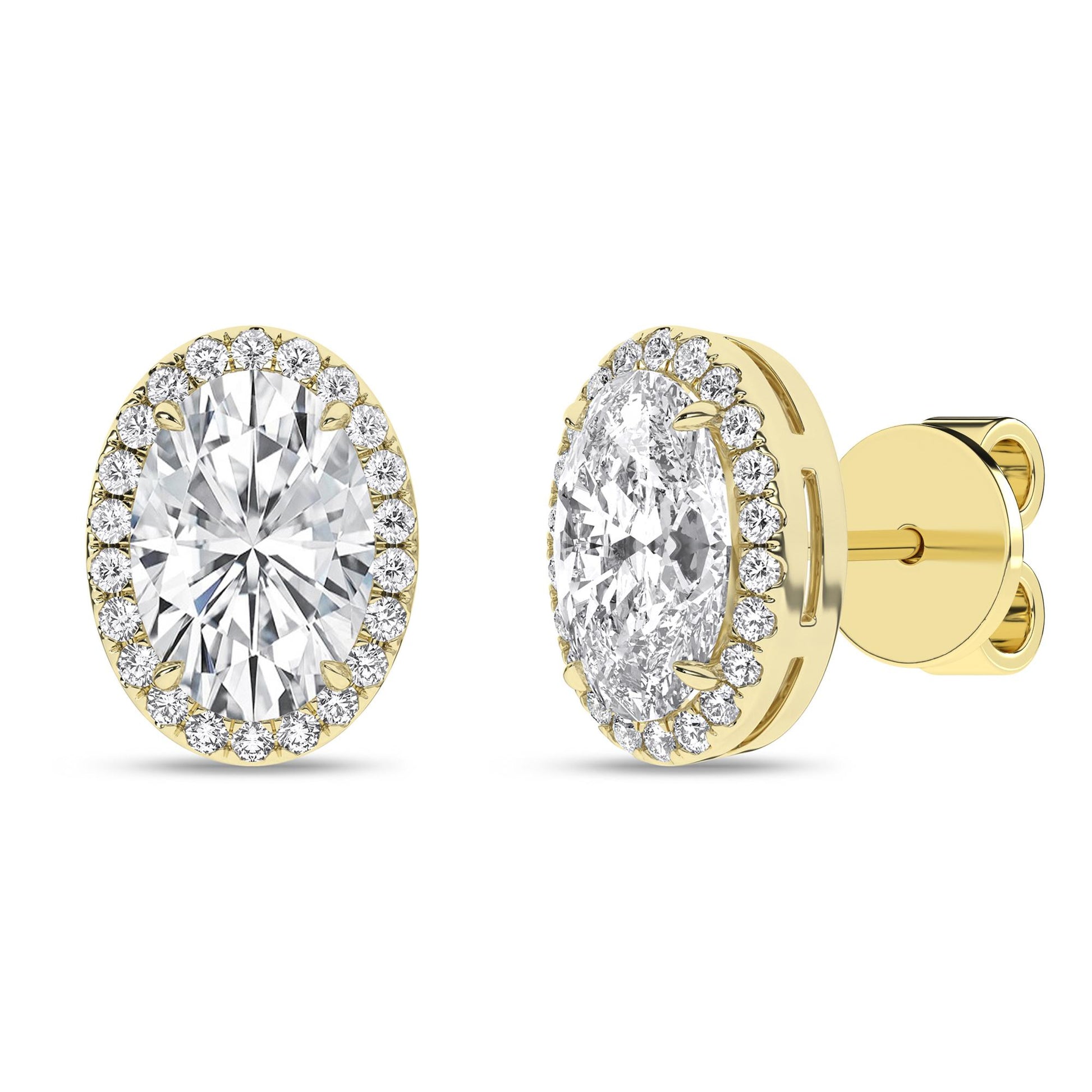 14K 2.25CT Certified Lab Grown Diamond Earrings