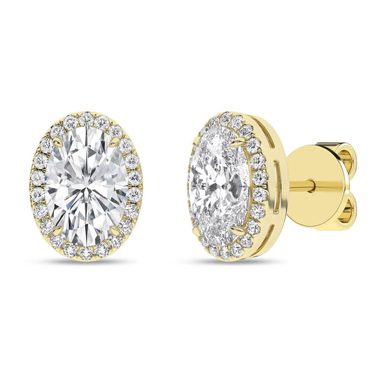 14K 2.25CT Certified Lab Grown Diamond Earrings