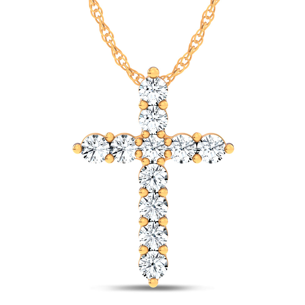 10K 1.00CT Certified Lab Grown Pendant
