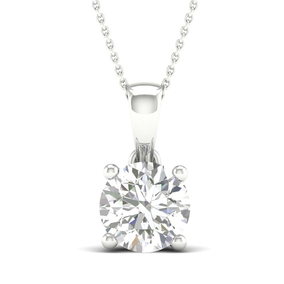 10K 1.00CT Certified Lab Grown Diamond Pendant ( Igi Certified )