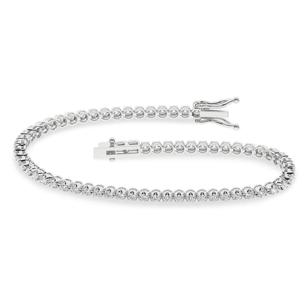 14K 5.00CT Lab Grown Bracelet ( Egl Certified )