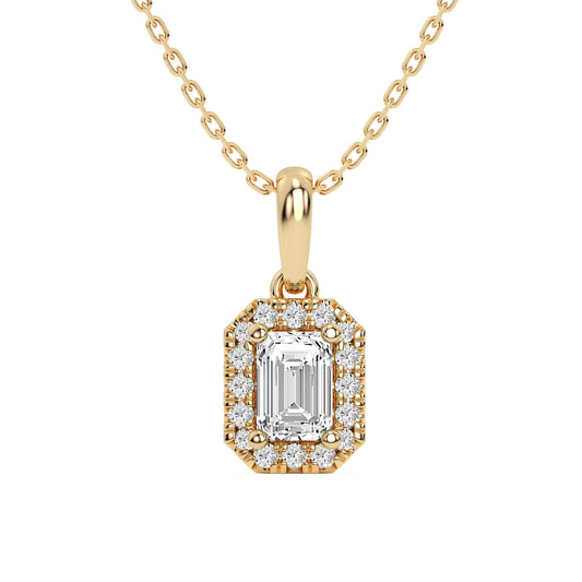 14K 0.62CT Lab Grown Pendant