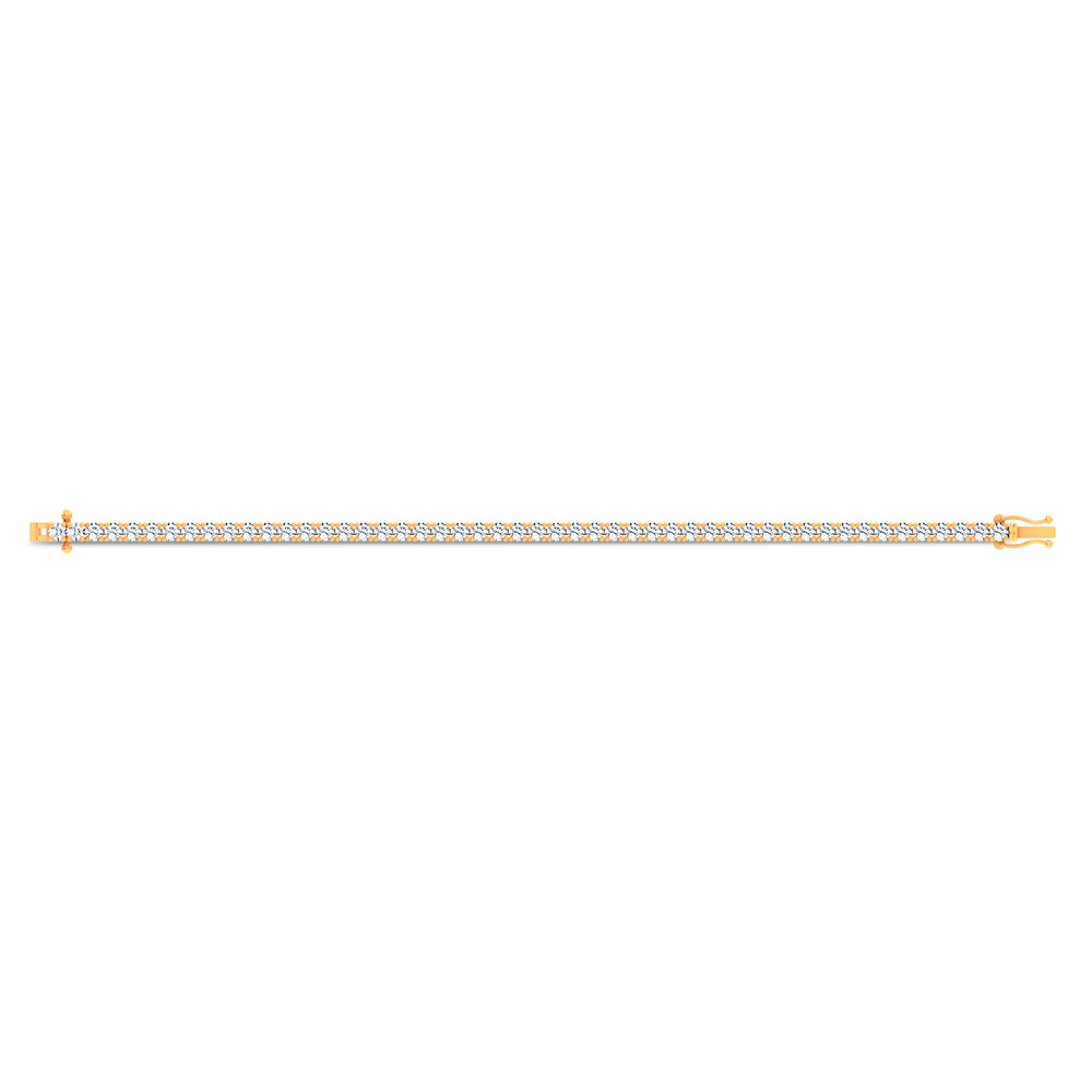 14K 7.00CT Lab Grown Diamond Bracelet