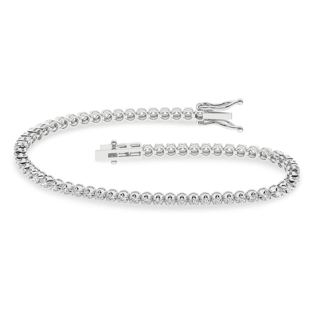 14K 3.00CT Lab Grown Bracelet ( Egl Certified )