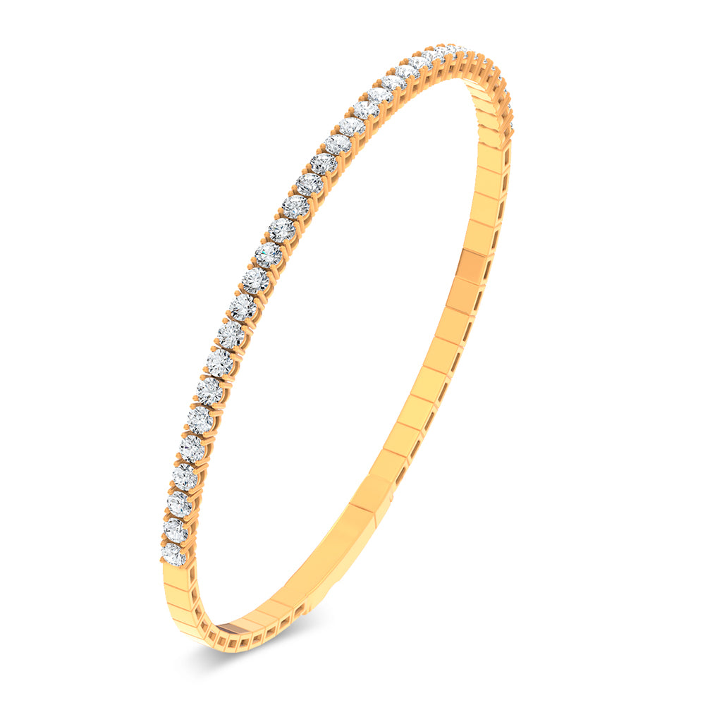 14K 2.00CT Lab Grown Diamond Bangle